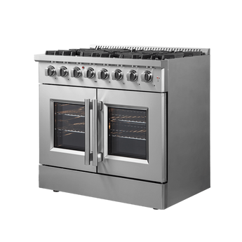 FORNO Galiano 36″ Freestanding  French Door Dual Fuel Range